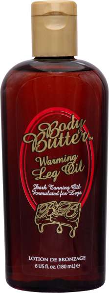 Body Butter Warming Leg Oil Bottle, 180 ml