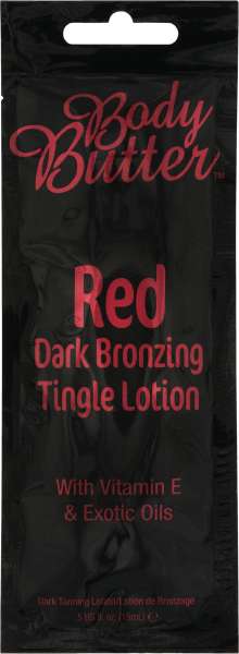 Body Butter Red Dark Bronzing Tingle Lotion Sachet, 15 ml