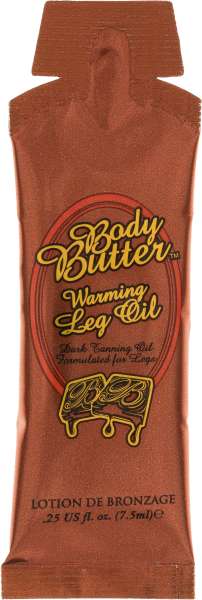 Body Butter Warming Leg Oil Sachet, 7,5 ml